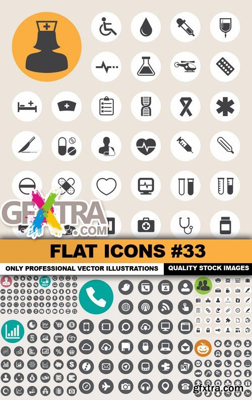 Flat Icons #33 - 23 Vectors