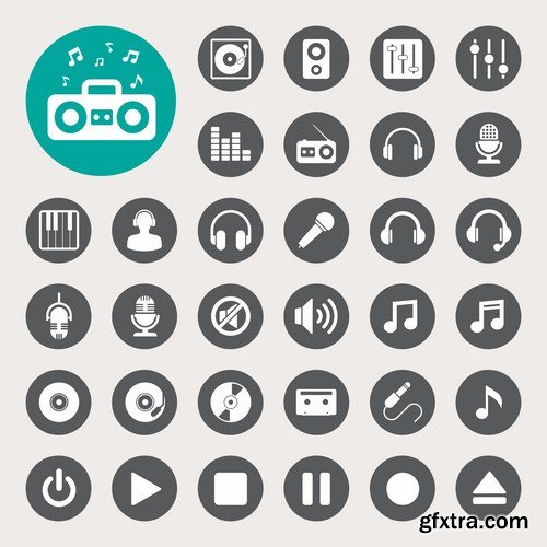 Flat Icons #33 - 23 Vectors