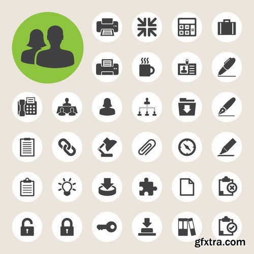 Flat Icons #33 - 23 Vectors