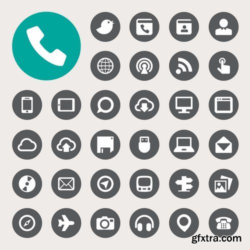 Flat Icons #33 - 23 Vectors