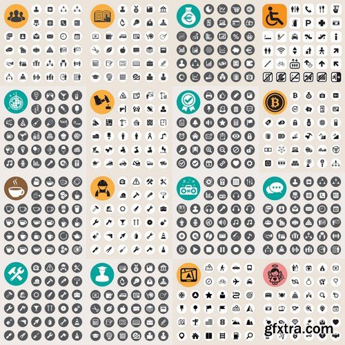 Flat Icons #33 - 23 Vectors