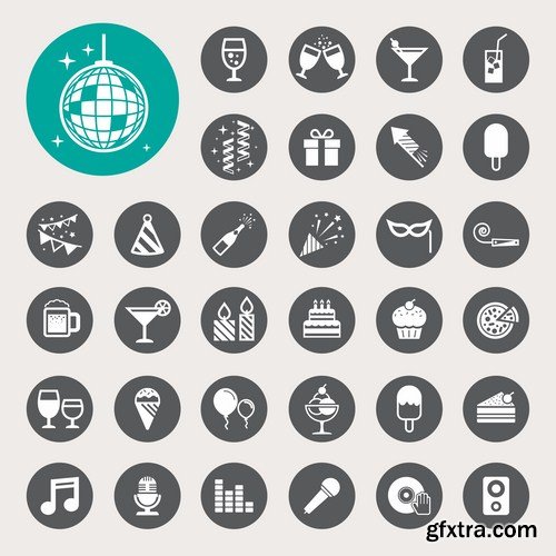 Flat Icons #33 - 23 Vectors