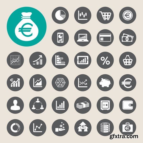 Flat Icons #33 - 23 Vectors