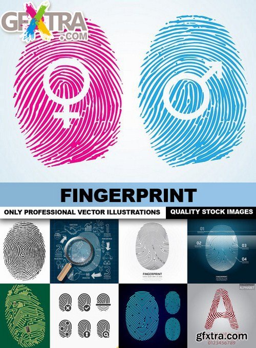 Fingerprint - 25 Vector