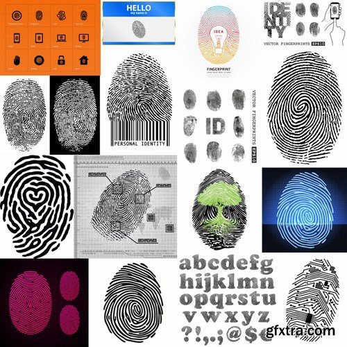 Fingerprint - 25 Vector