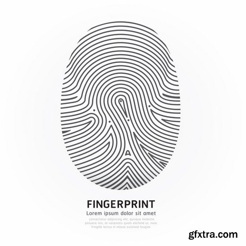 Fingerprint - 25 Vector