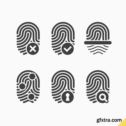 Fingerprint - 25 Vector