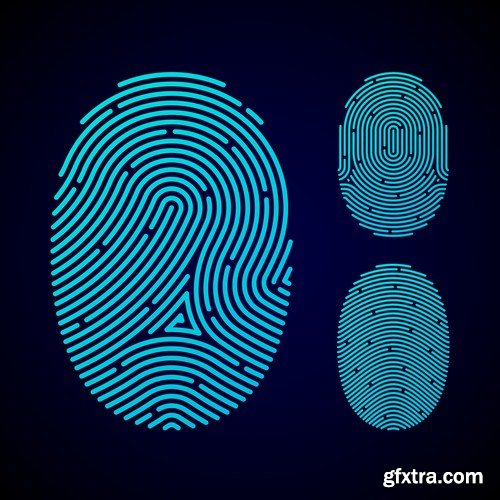 Fingerprint - 25 Vector