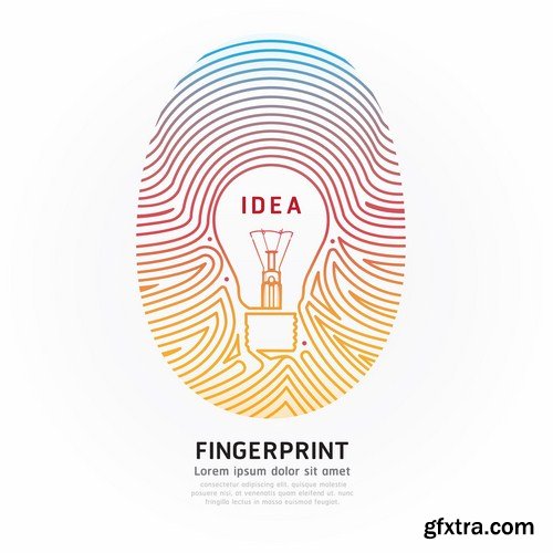 Fingerprint - 25 Vector