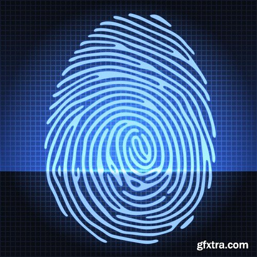 Fingerprint - 25 Vector