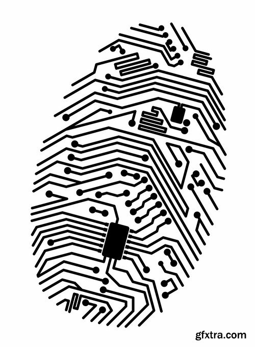 Fingerprint - 25 Vector