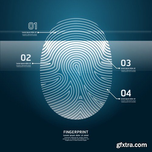 Fingerprint - 25 Vector