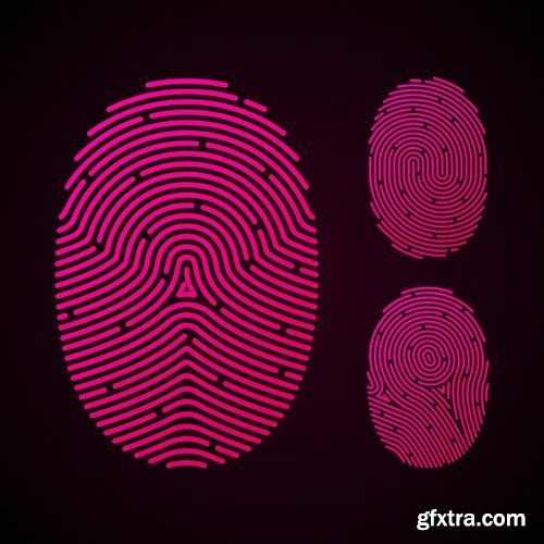 Fingerprint - 25 Vector