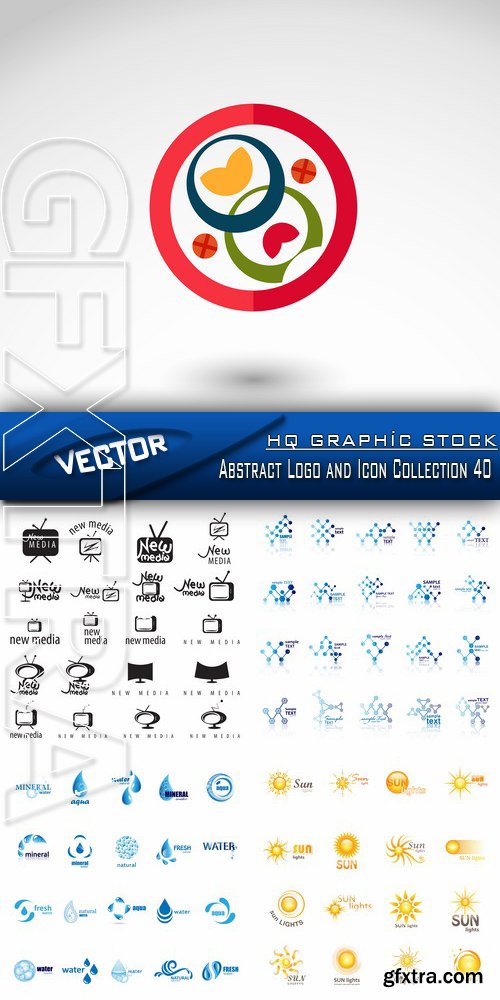 Stock Vector - Abstract Logo and Icon Collection 40