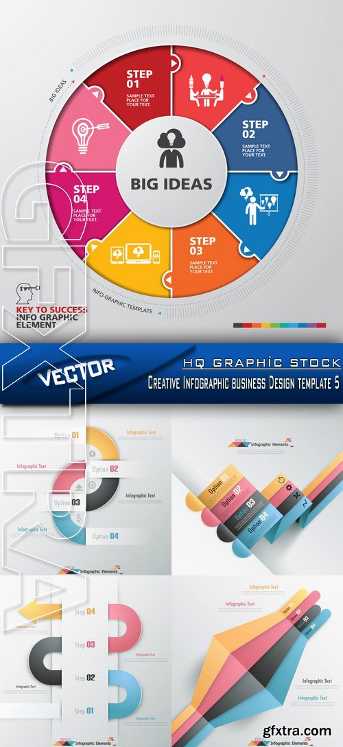 Stock Vector - Creative Infographic business Design template 5