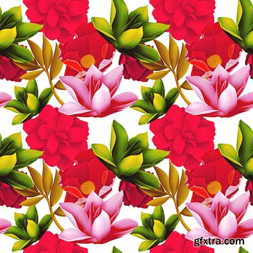 Seamless Flowers Prints - 25x JPEGs