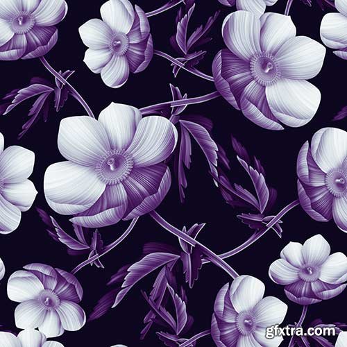 Seamless Flowers Prints - 25x JPEGs