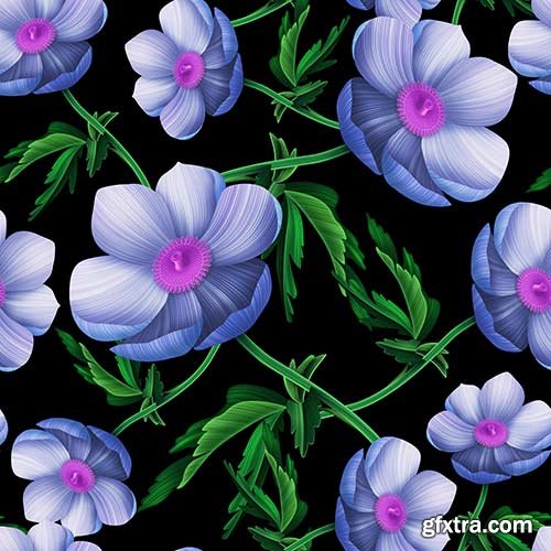 Seamless Flowers Prints - 25x JPEGs