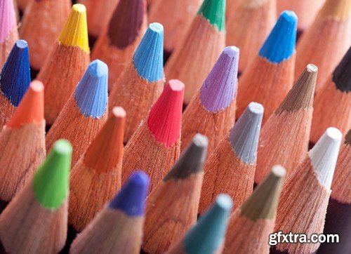 Stock Photos - Colored pencils, 25xJpg