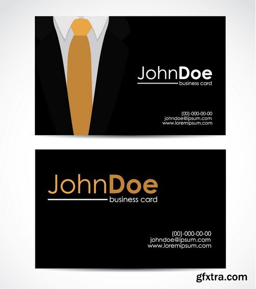 Stock Vectors - Business Card Template 4, 25xEPS