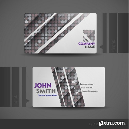 Stock Vectors - Business Card Template 4, 25xEPS