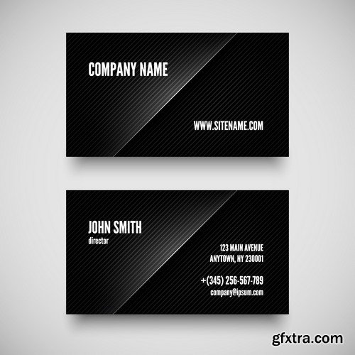 Stock Vectors - Business Card Template 4, 25xEPS