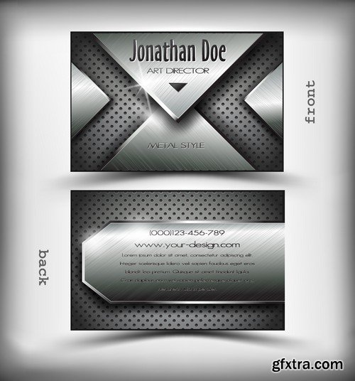 Stock Vectors - Business Card Template 4, 25xEPS