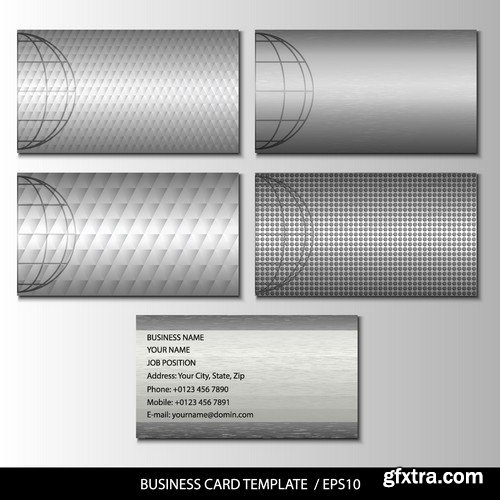 Stock Vectors - Business Card Template 4, 25xEPS