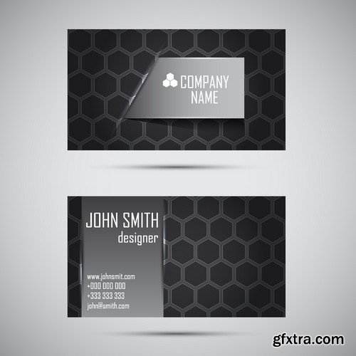 Stock Vectors - Business Card Template 4, 25xEPS