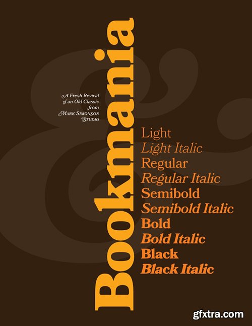 Bookmania Font Family - 10 Font $290