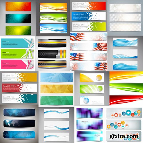 Abstract Banners Collection #4 - 25 Vectors