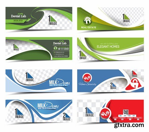 Abstract Banners Collection #4 - 25 Vectors