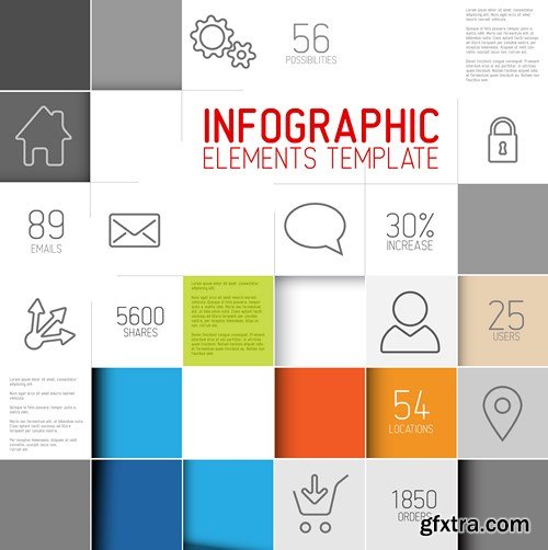 Collection of infographics vol.117, 25xEPS