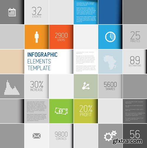 Collection of infographics vol.117, 25xEPS