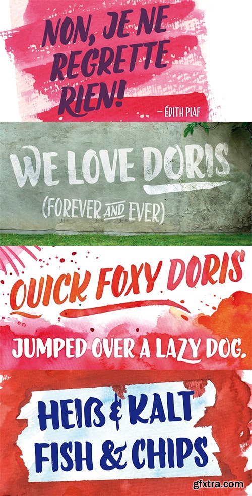 LiebeDoris Font Family - 4 Font $120