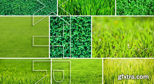 Stock Photos - Green grass 3, 25xJPG