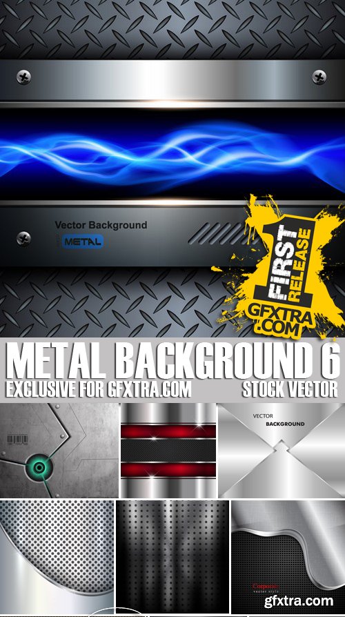 Stock Vectors - Metal background 6, 25xEPS