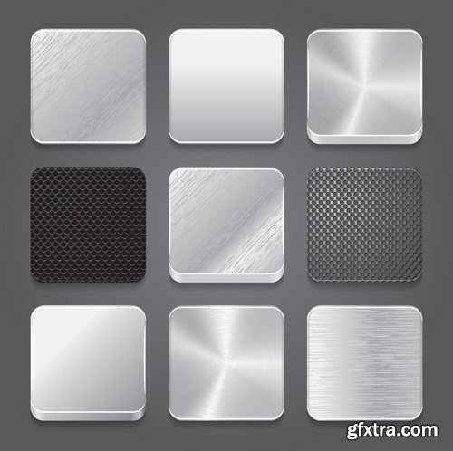 Stock Vectors - Metal background 6, 25xEPS