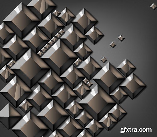 Stock Vectors - Metal background 6, 25xEPS