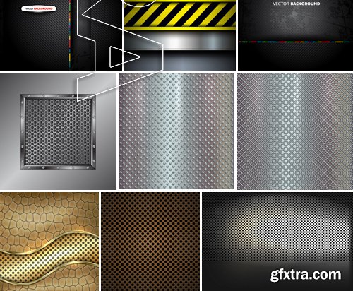 Stock Vectors - Metal background 6, 25xEPS