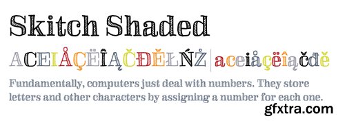 SkitchShaded Font - 1 Font $15