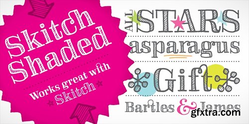 SkitchShaded Font - 1 Font $15