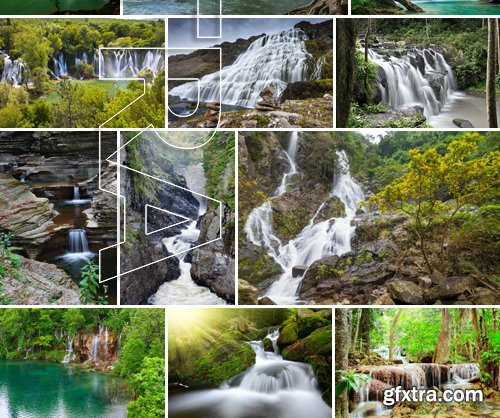 Stock Photos - Waterfall 2, 25xJPG