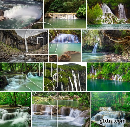 Stock Photos - Waterfall 2, 25xJPG