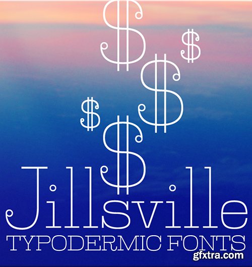 Jillsville Font Family - 4 Font $120