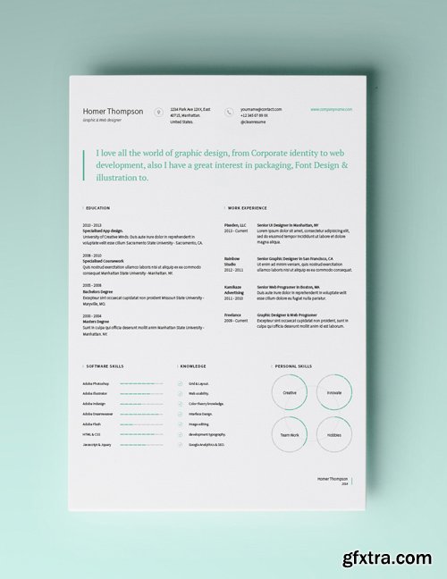 Professional Resume Template vol 4