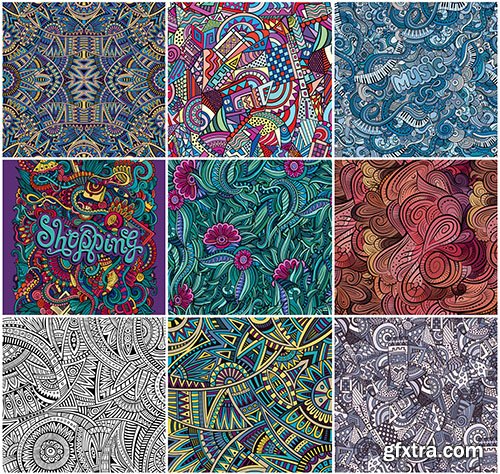 Ethno Abstraction Backgrounds - 25x EPS