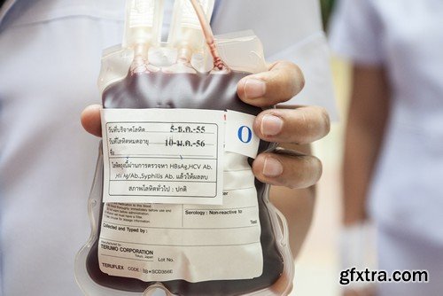 Stock Photos - Blood donor, 25xJPG