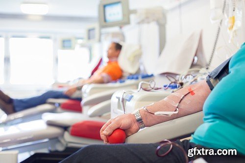 Stock Photos - Blood donor, 25xJPG