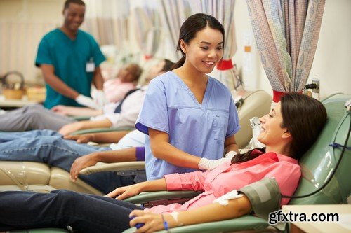 Stock Photos - Blood donor, 25xJPG